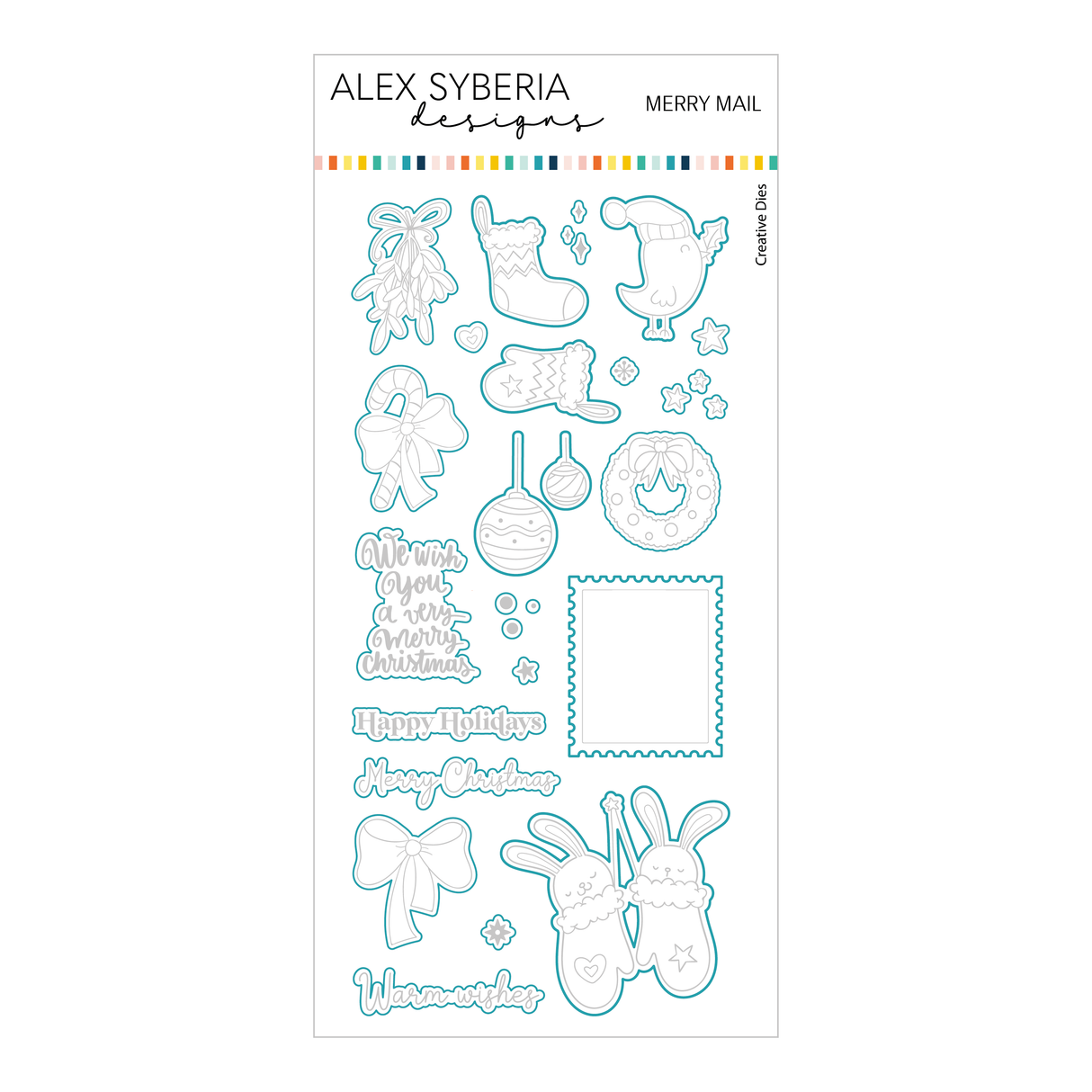 Alex Syberia Designs Merry Mail Die Set