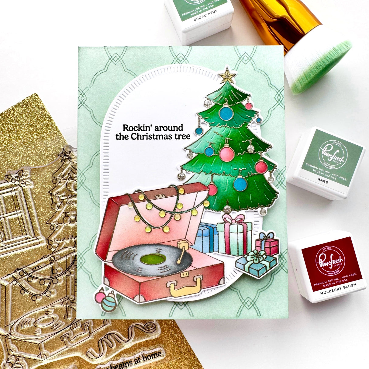 Pinkfresh Studio Interlaced Quatrefoil press plate & Die Bundle