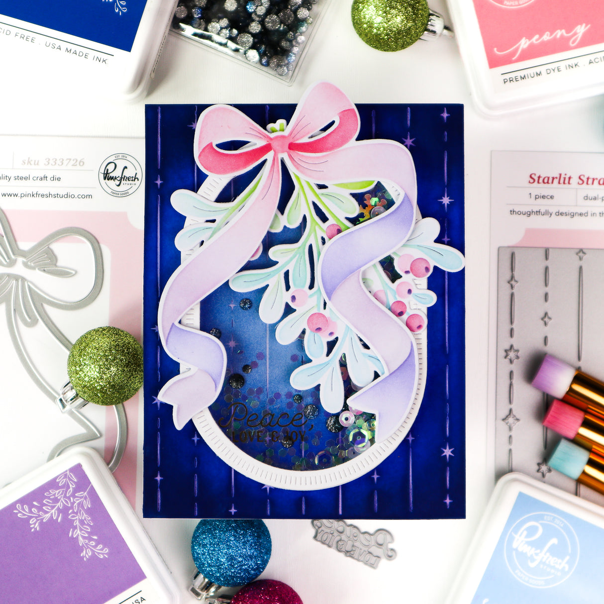 Pinkfresh Studio Starlit Strands press plate