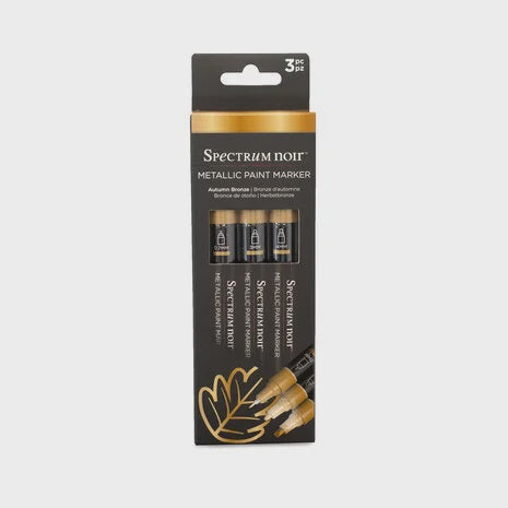 Spectrum Noir Metallic Paint Marker Autumn Bronze (3pcs) (MTPM-AUT3)