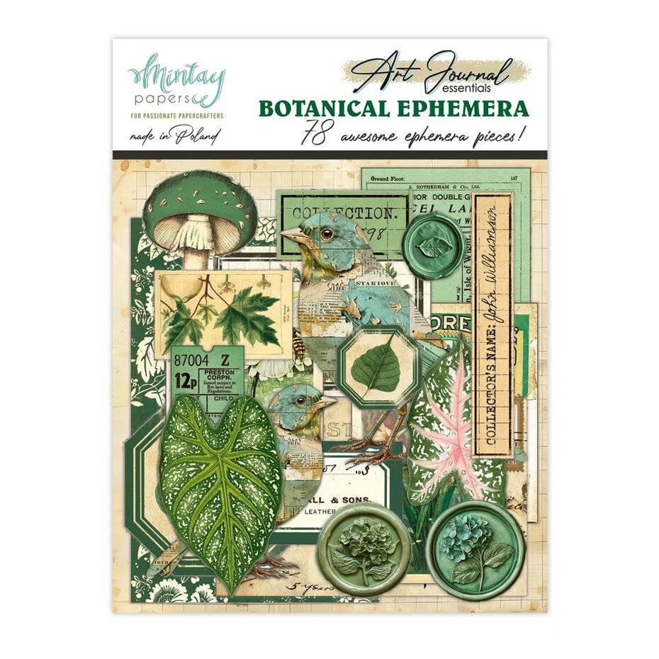 Mintay Art Journal Ephemera Pack Botanical (78pcs) (MT-ART-C01)