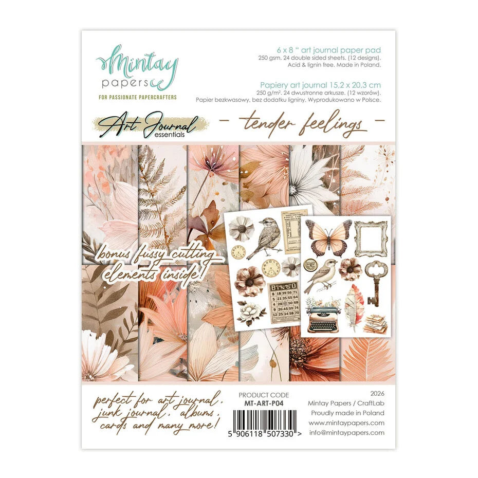 Mintay Art Journal Paper Pad 6x8 Inch Tender Feelings (MT-ART-P04)