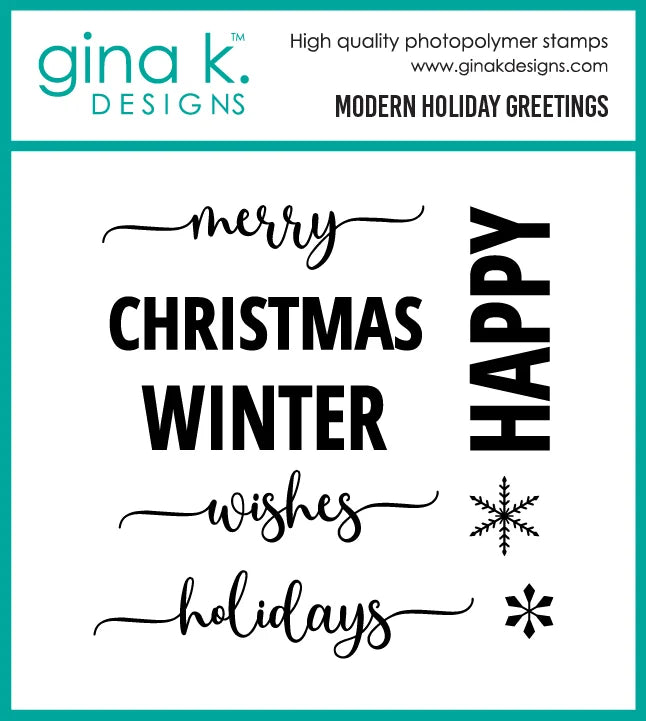 Gina K Designs Bundle-Modern Holiday Greetings