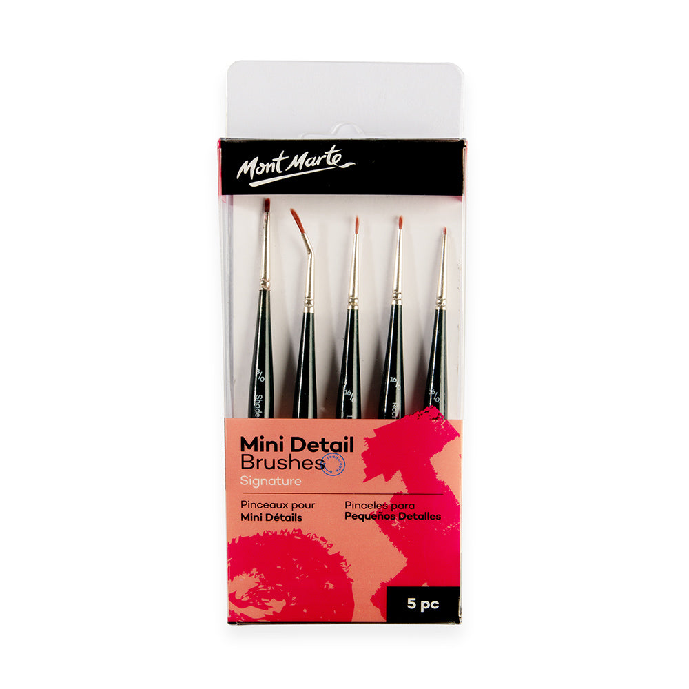Mont Marte Mini detail Brush Set 5pcs