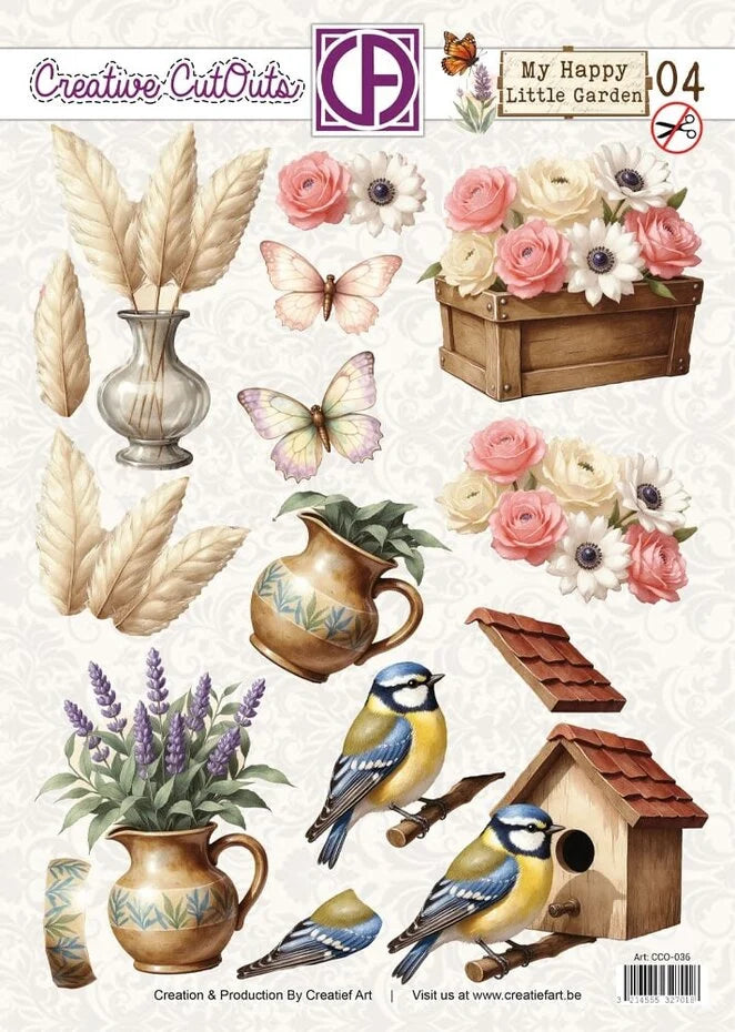 Creatief Art My Happy Little Garden 04 Creative CutOuts (CCO-036)