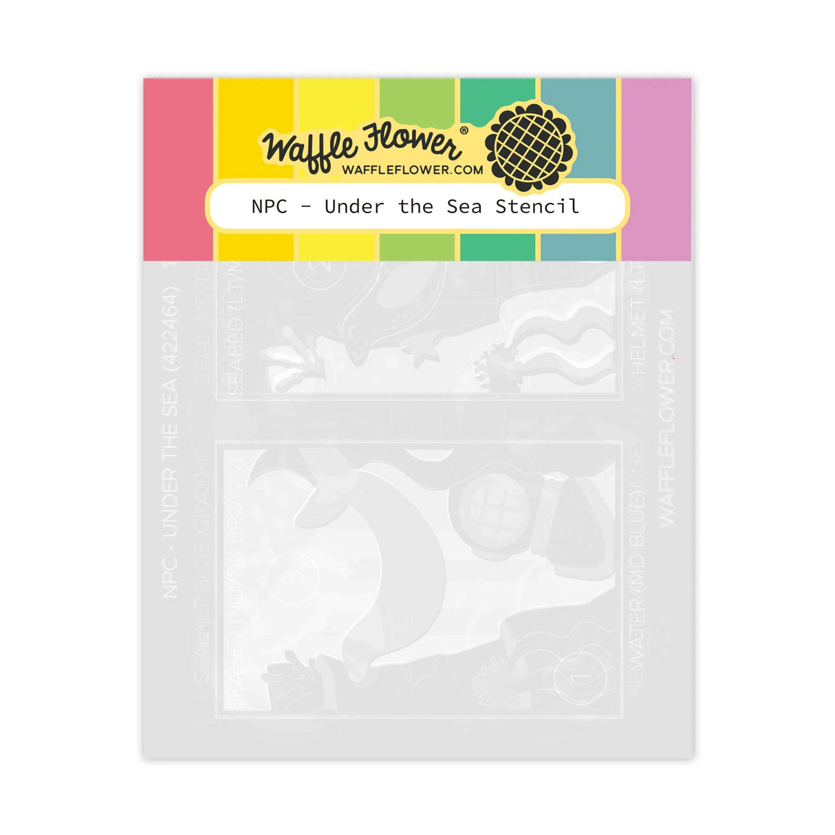 Waffle Flower NPC - Under the Sea Stencil (422464)