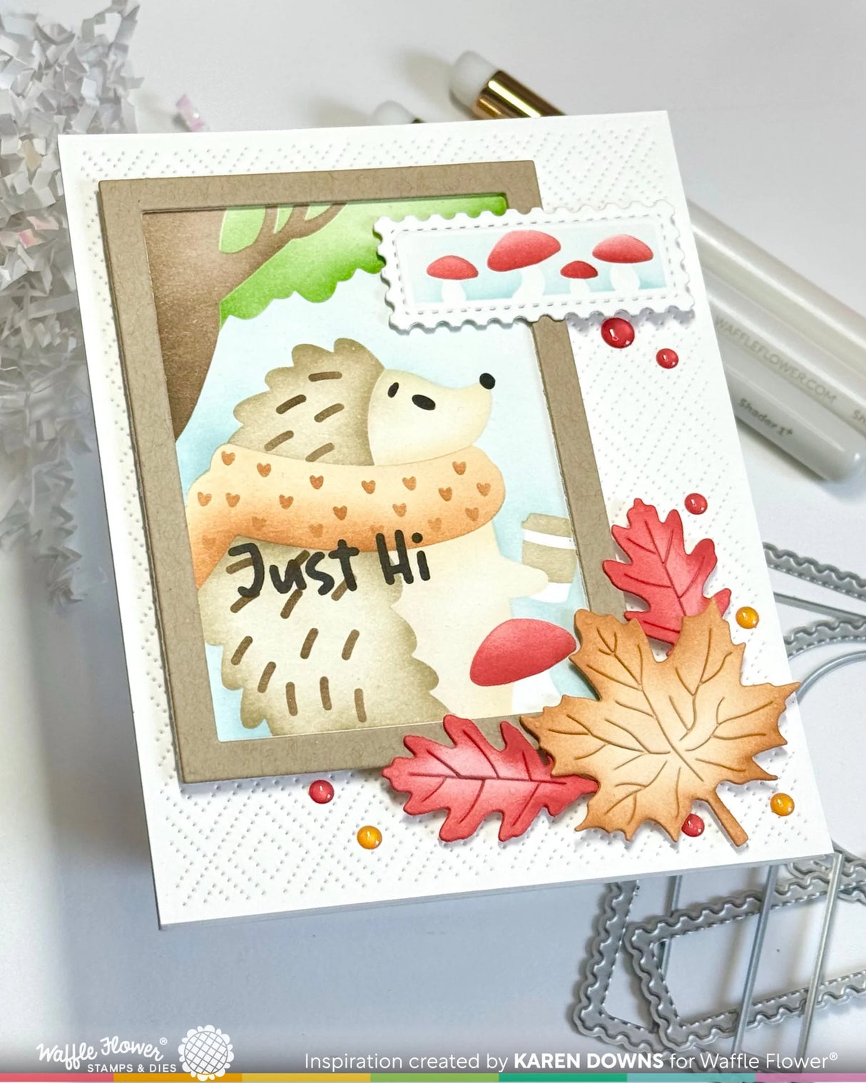 Waffle Flower Crafts Nesting Postage Collage Blocks Die