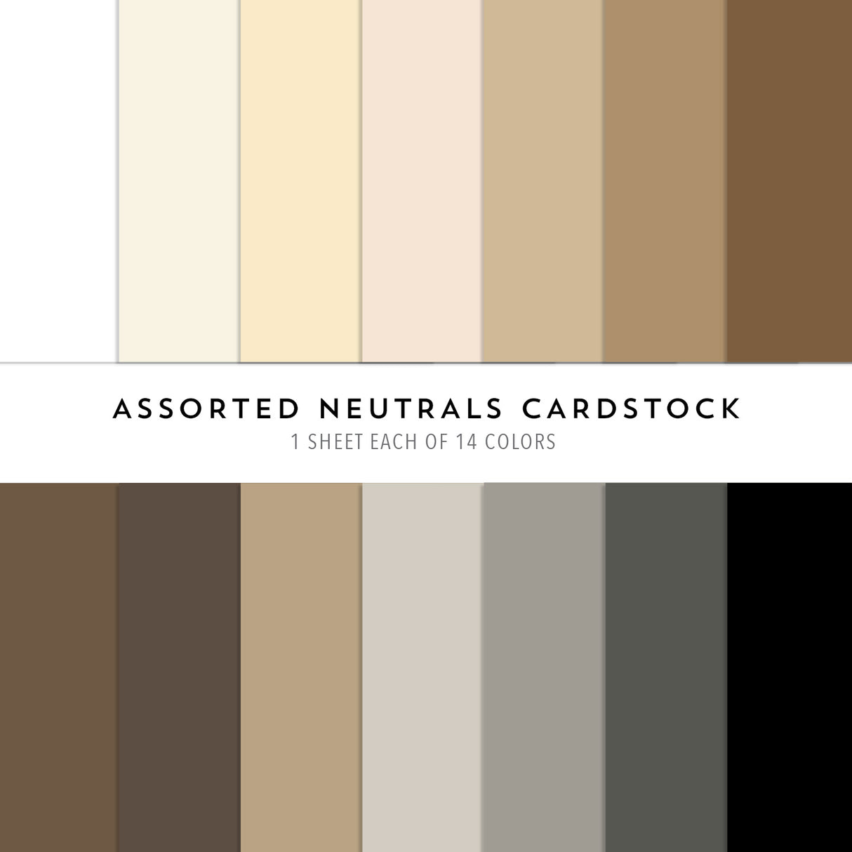Concord & 9th Neutrals Collection Assorted Cardstock Pack