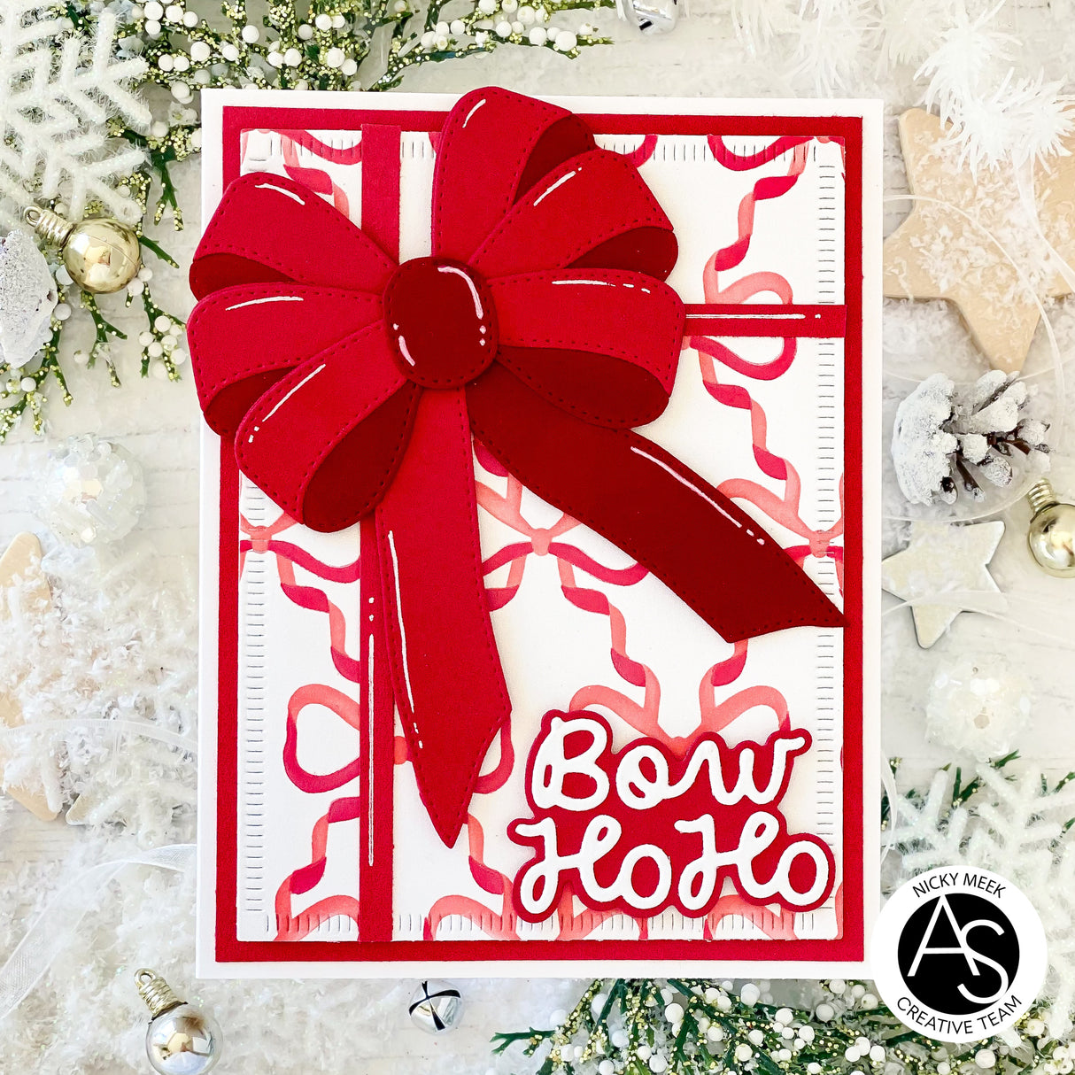 Alex Syberia Designs Bow Ho Ho Frame Die Set