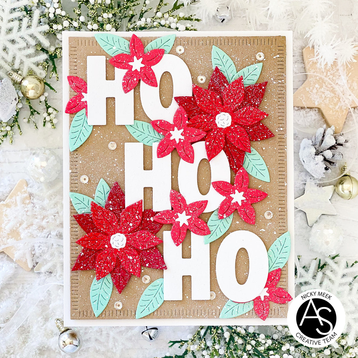 Alex Syberia Designs Bow Ho Ho Frame Die Set