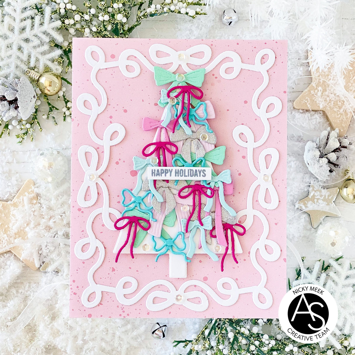 Alex Syberia Designs Bow Ho Ho Frame Die Set