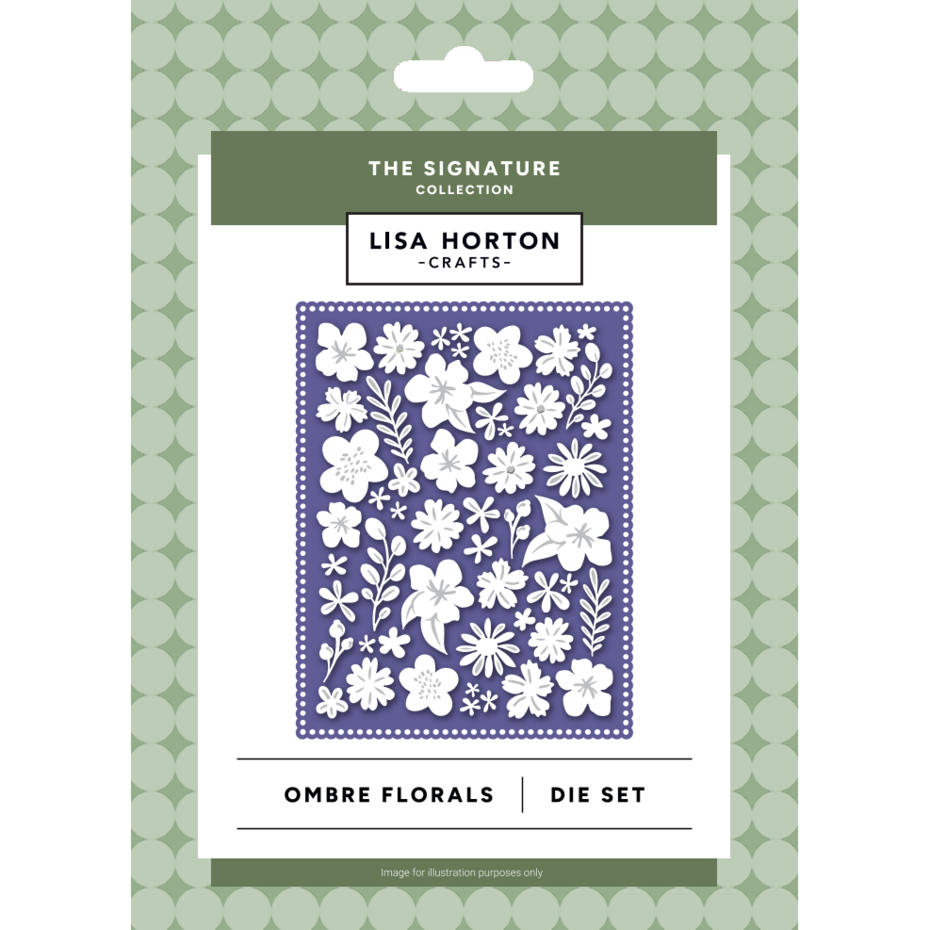 Lisa Horton Crafts The Signature Floral Cascade Layering Stencils & Ombre Florals Craft Dies