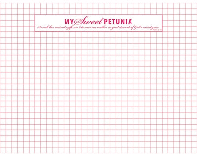 My Sweet Petunia Original Grid Paper Pad - DOUBLE SIDED