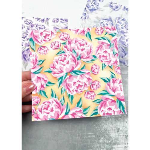 The Ton Stamps Palatial Peonies Layering Stencils