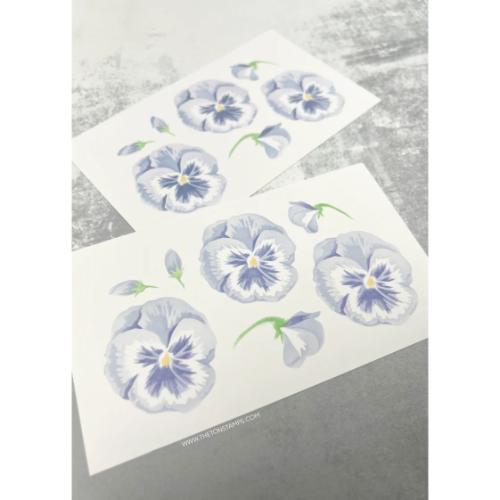 The Ton Stamps Pansies Unlocked Layering Stencils