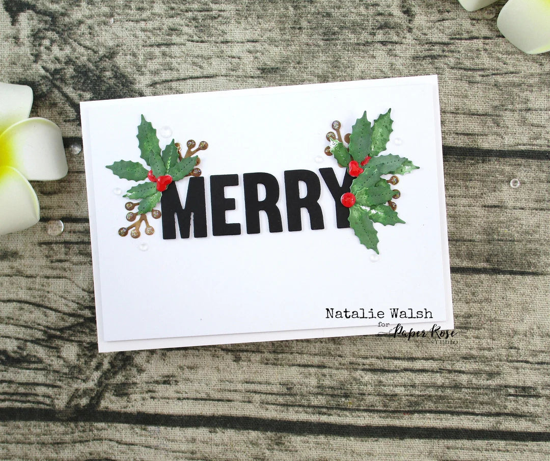 Paper Rose Studio Holly Builder Metal Cutting Die 30231