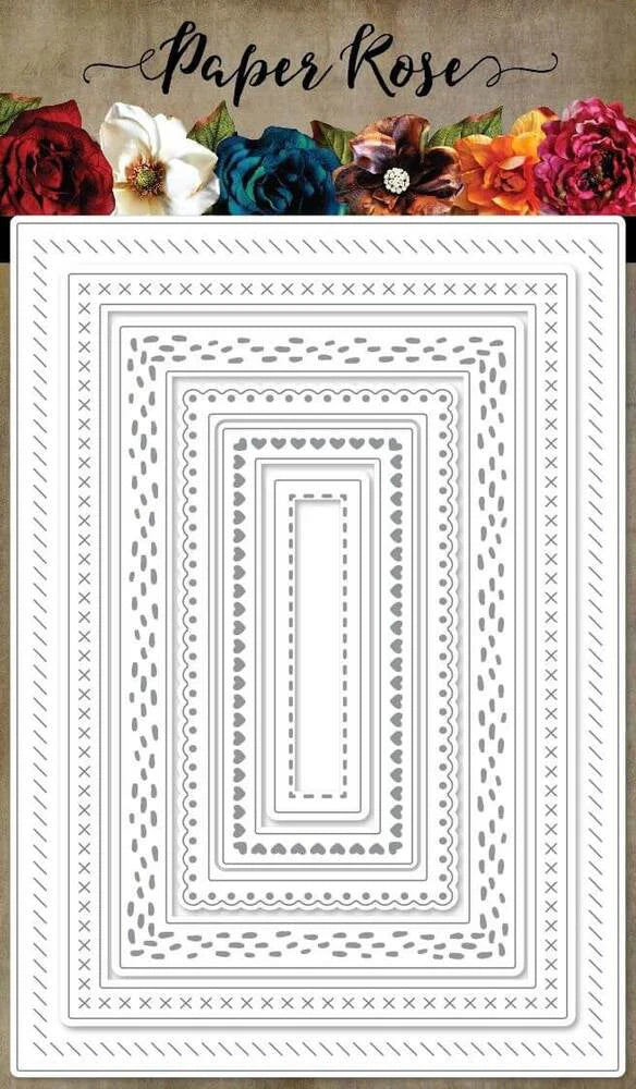 Paper Rose Studio Lots and Lots of Rectangles 2.0 Metal Cutting Die 22177