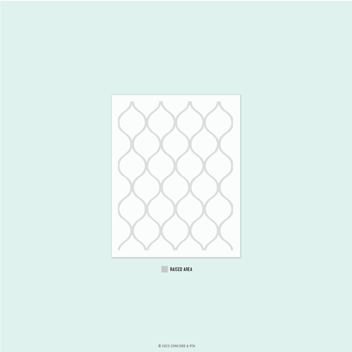 Concord & 9th Patterned Peacock Embossing Folder (4.75 x 6)