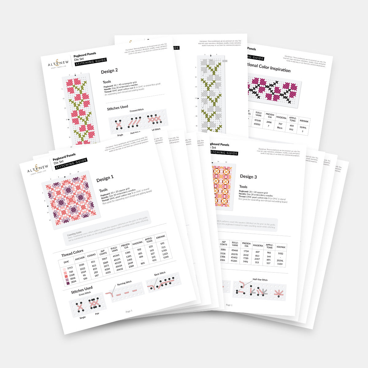 Altenew Pegboard Panels Die Set