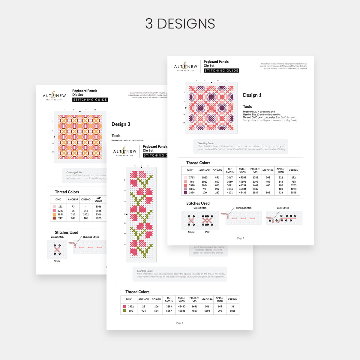 Altenew Pegboard Panels Die Set