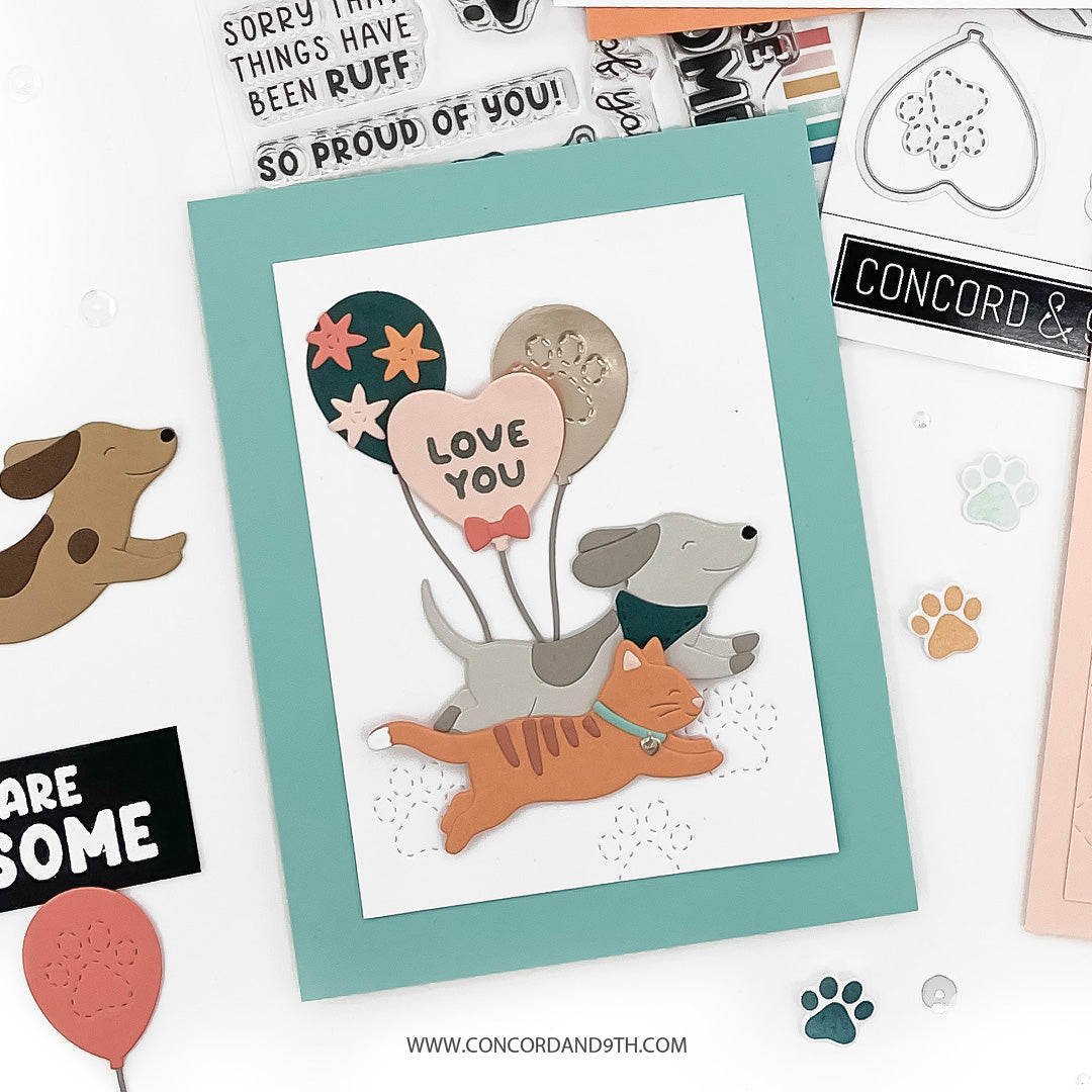 Concord & 9th Pet Pals Stamp Set (4 x 4) & Die Bundle