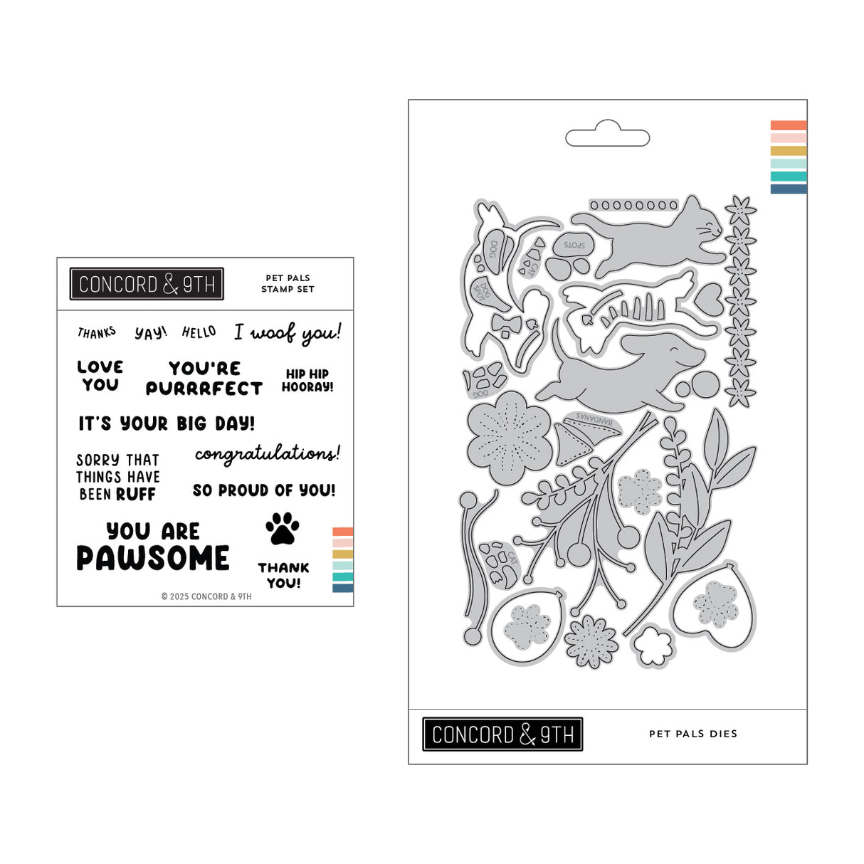 Concord & 9th Pet Pals Stamp Set (4 x 4) & Die Bundle