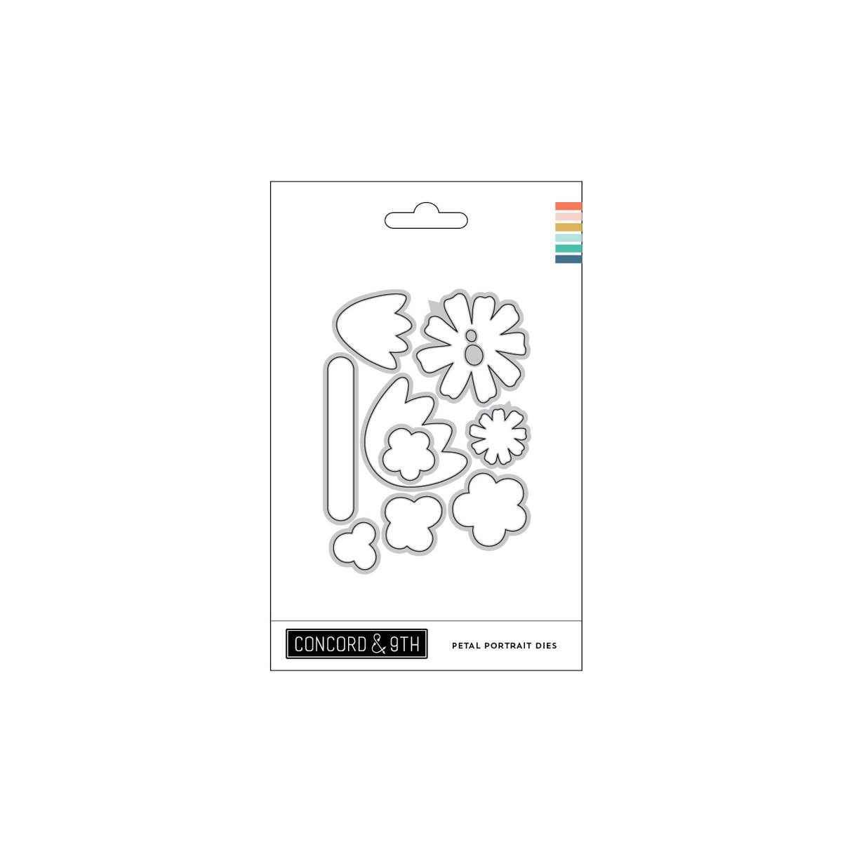 Concord & 9th Petal Portraits Stamp Set (4 x 4) & Die Bundle