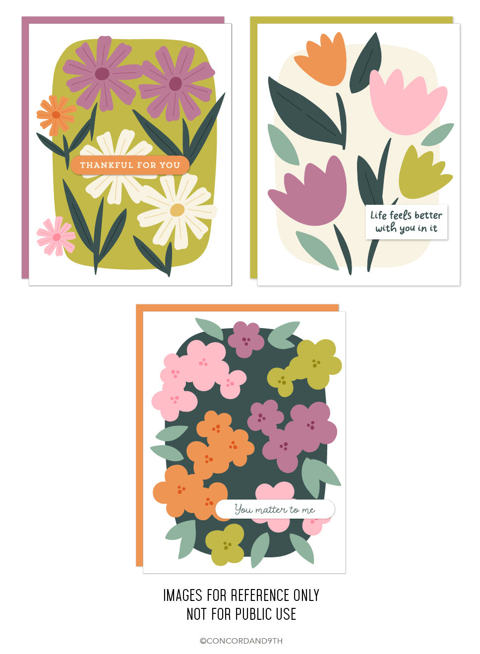 Concord & 9th Petal Portraits Stamp Set (4 x 4) & Die Bundle