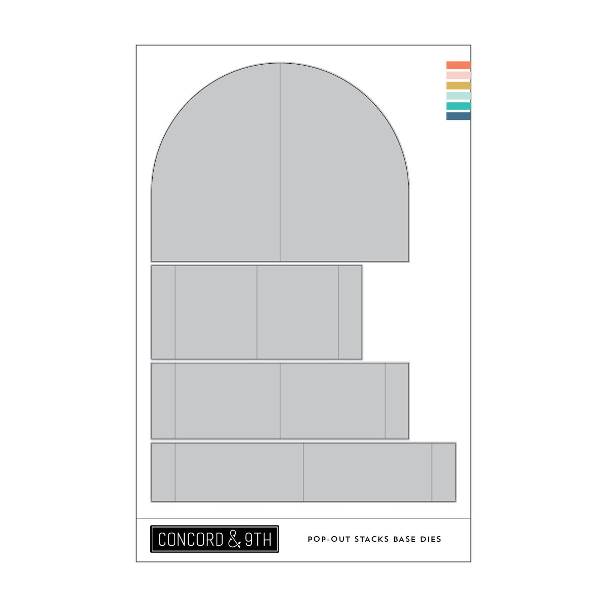 Concord & 9th Pop-out Stacks Base Dies