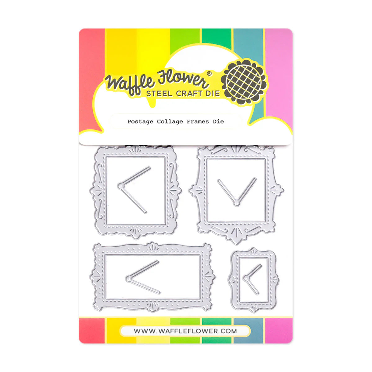 Waffle Flower Craft Postage Collage Frames Die