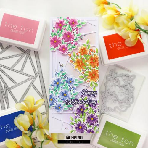 The Ton Stamps Posy Bouquet Layering Stencils