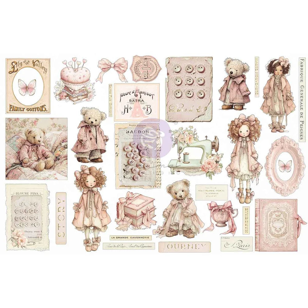Prima Marketing Buttons & Keepsakes by Frank Garcia Quilted Memories Ephemera