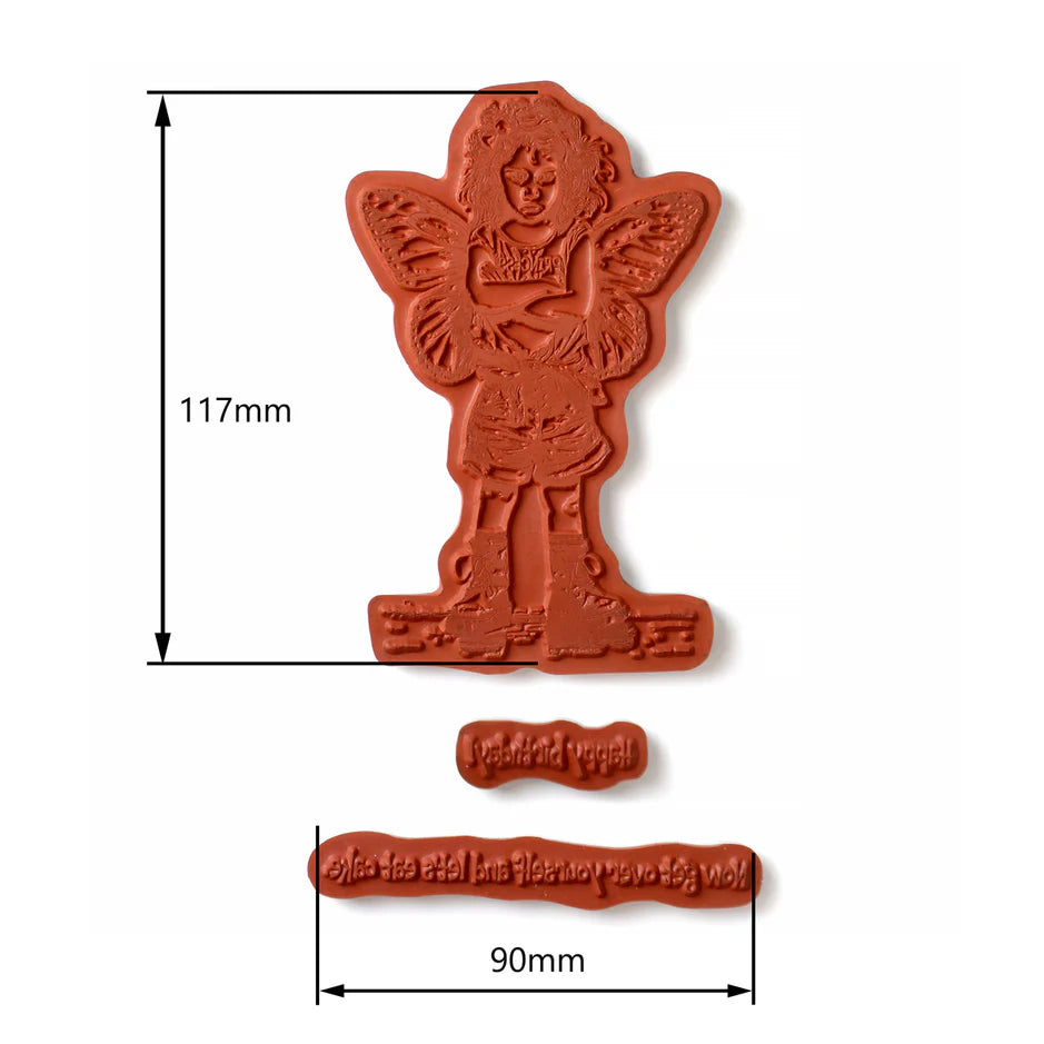 Katy Sue Designs Andy Skinner Princess Attitude Pre Cut Rubber Stamp Set – Andy Skinner