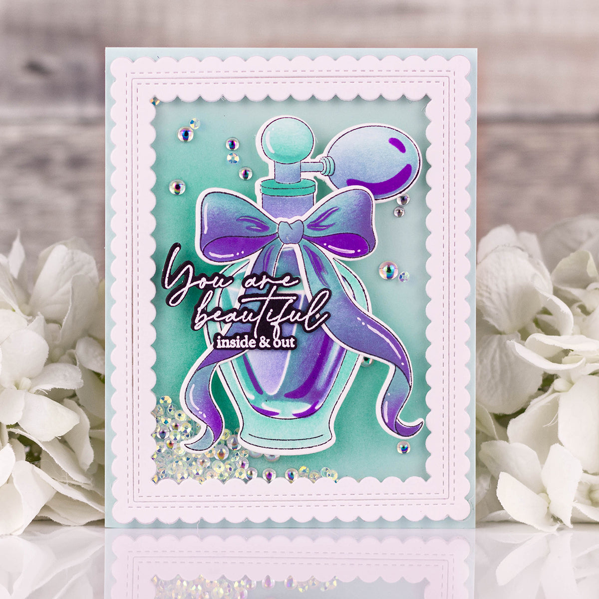 Pinkfresh Studio Elegant Essence Stamp, Die & Stencil Bundle