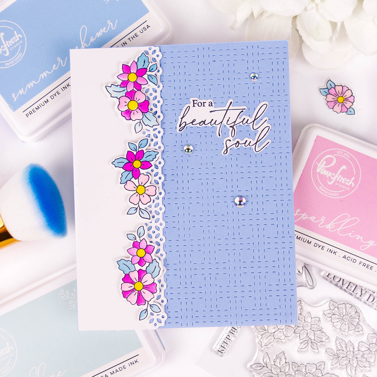 Pinkfresh Studio Fragrance Notes Stamp, Die & Stencil Bundle