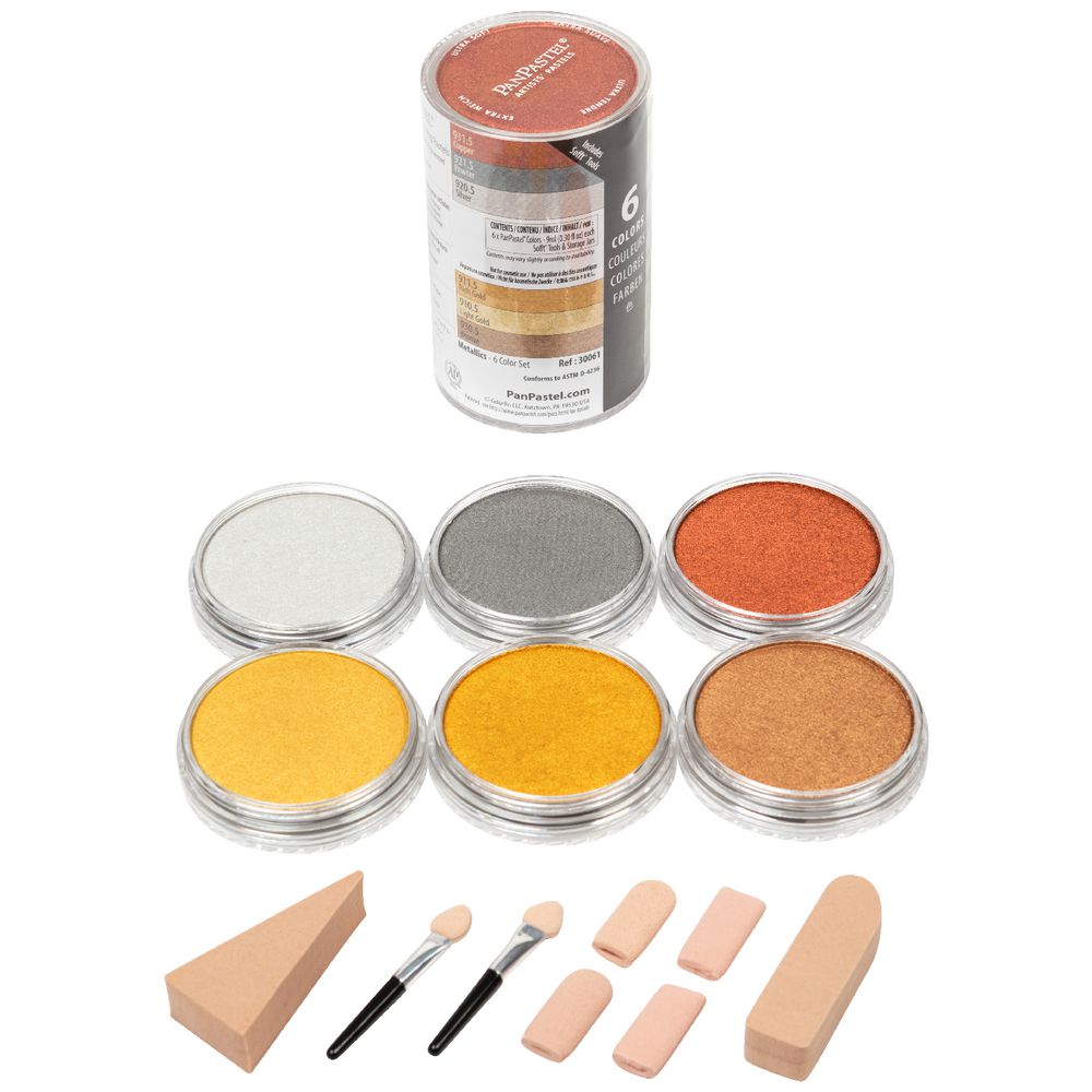 PanPastel Ultra Soft Pastel 6 Colour Metallics Set