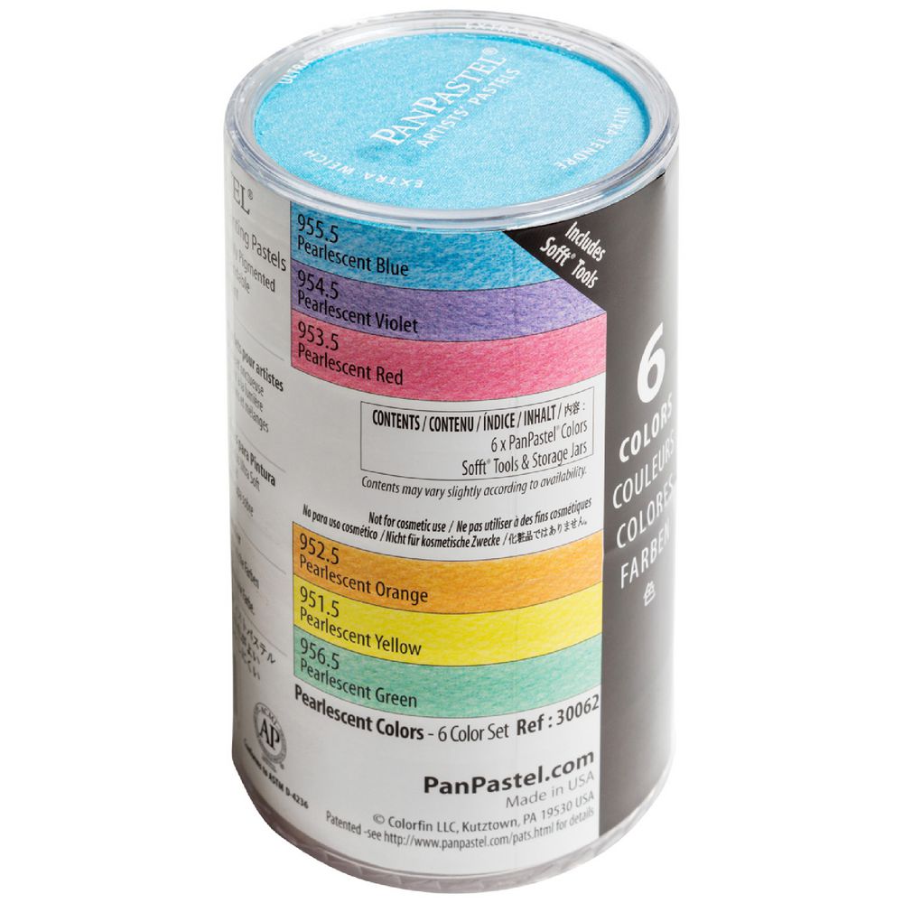 PanPastel Ultra Soft Pastel 6 Colour Pearlescent Set