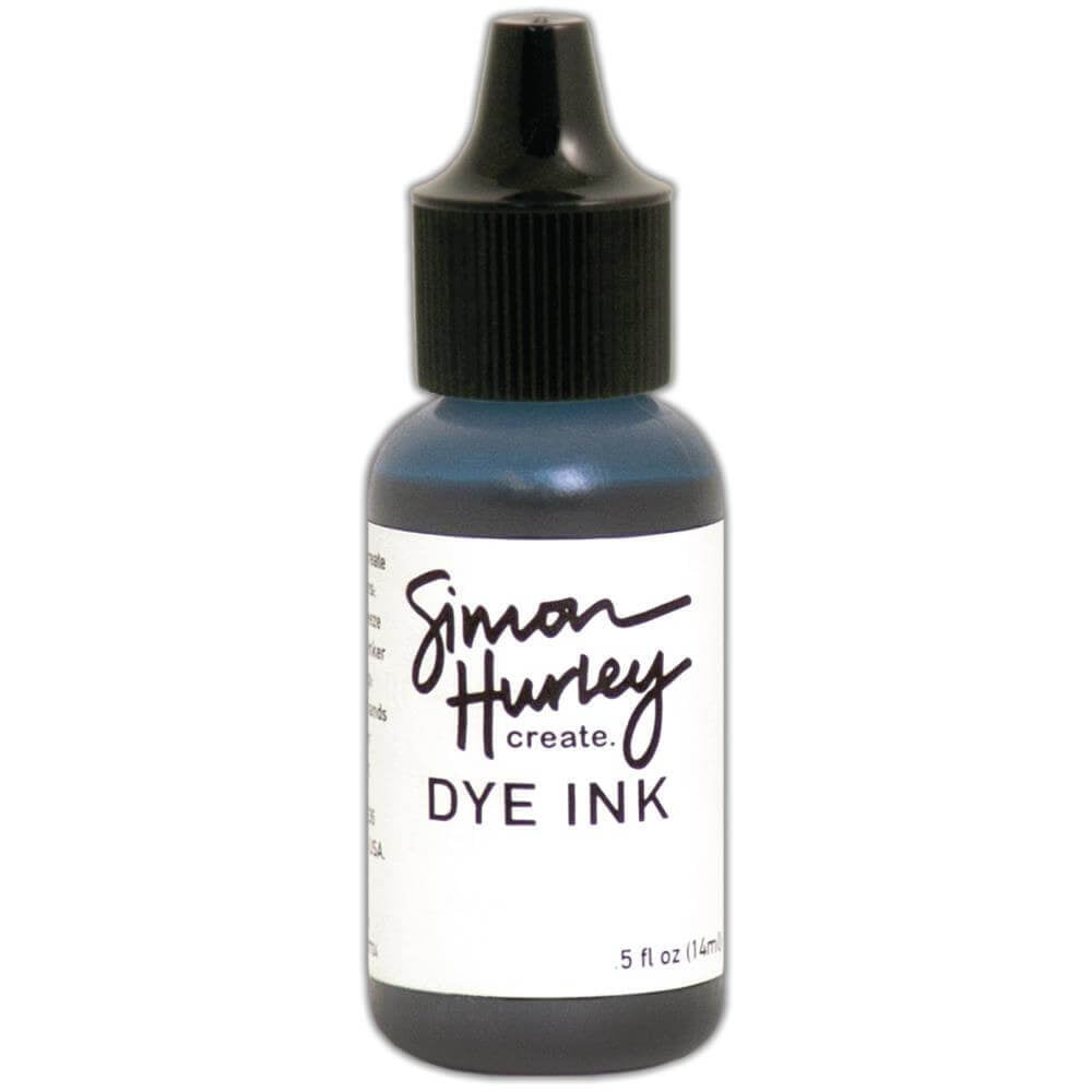 Simon Hurley create. Dye Ink Reinker 1/2OZ REINKER - BREAKUP BLUE