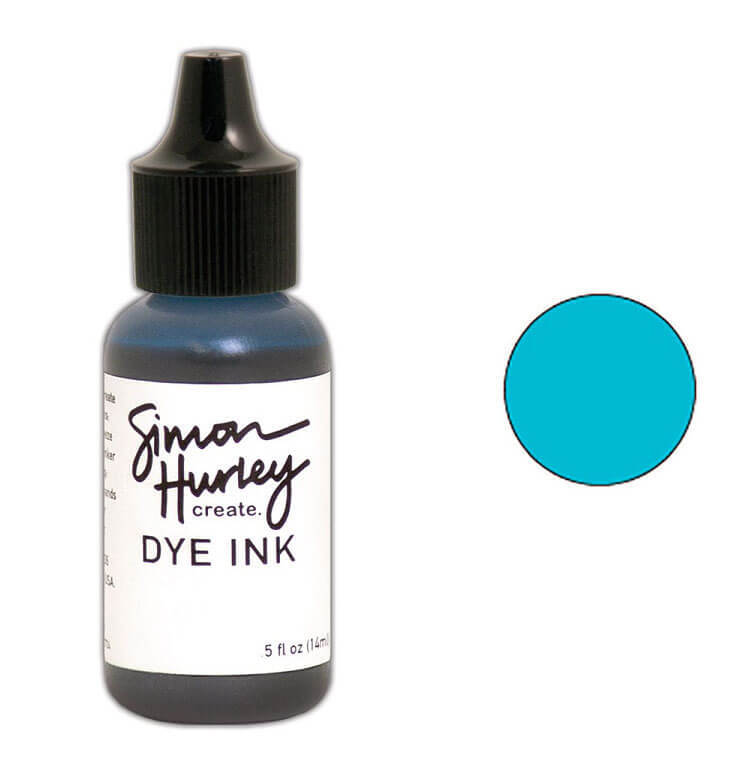 Simon Hurley create. Dye Ink Reinker 1/2OZ REINKER - CLEAR SKIES