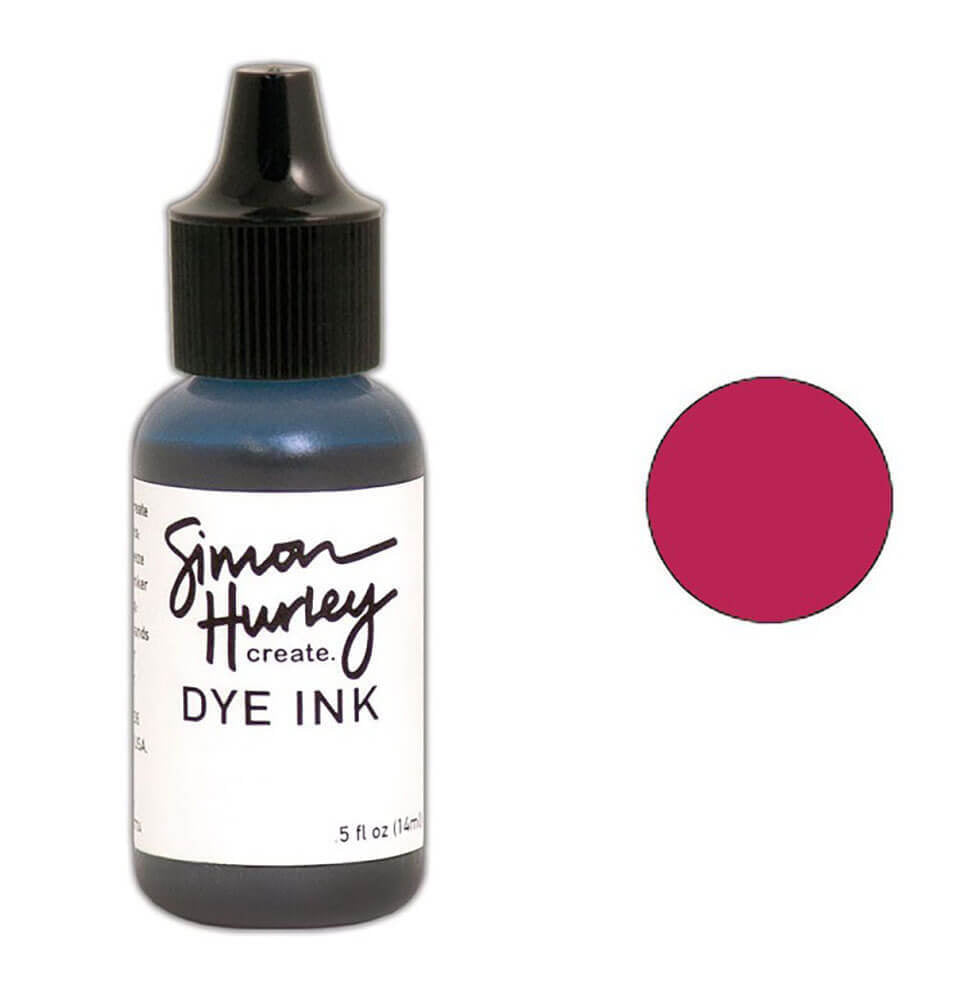 Simon Hurley create. Dye Ink Reinker 1/2OZ REINKER - LOVE STRUCK