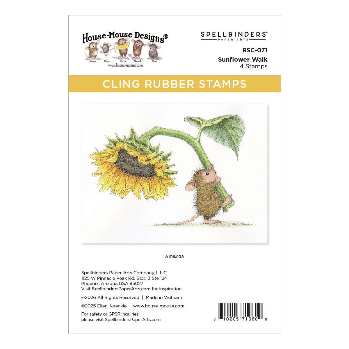 Spellbinders House-Mouse Sunflower Walk Collector Bundle