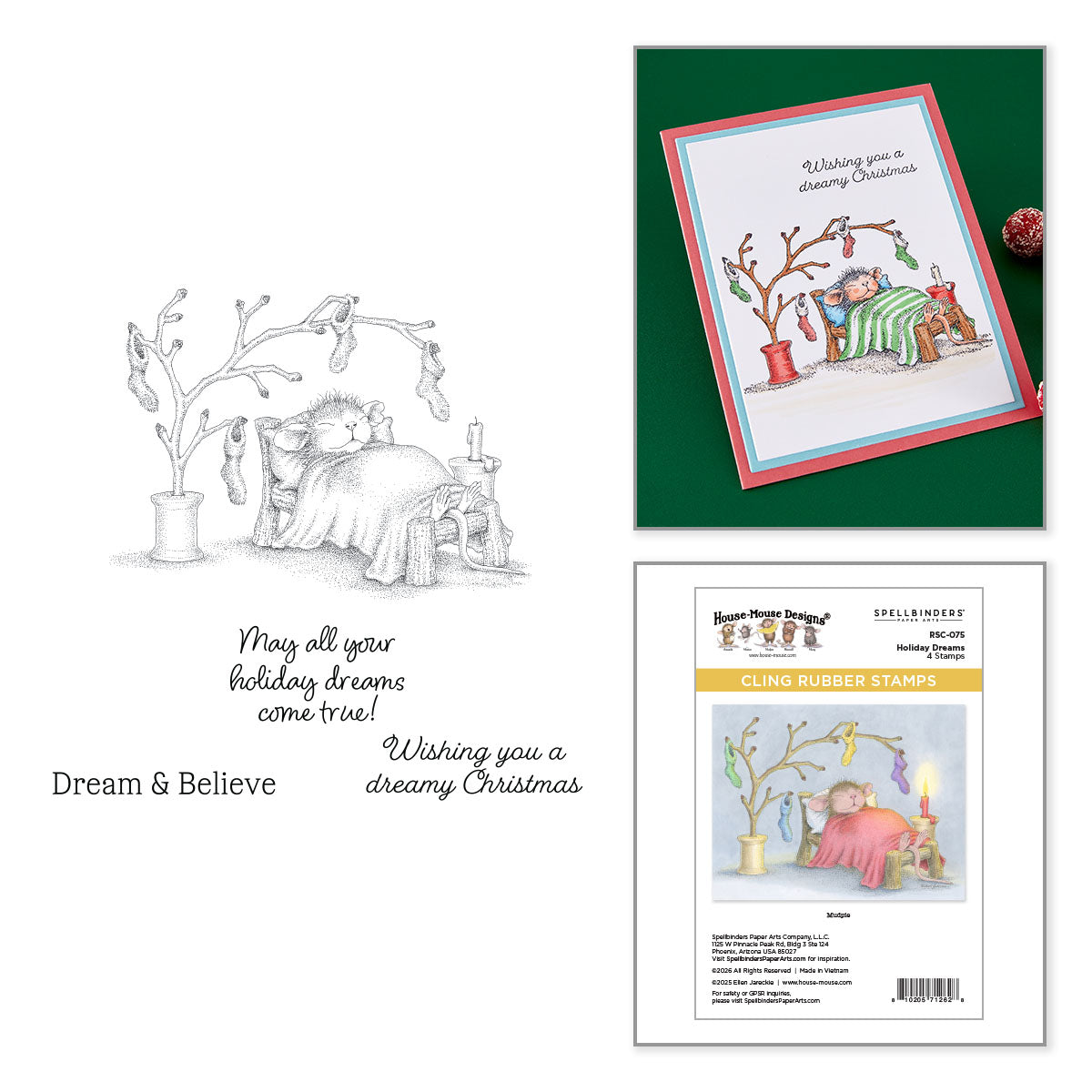 Spellbinders House-Mouse Holiday Dreams Collector Bundle