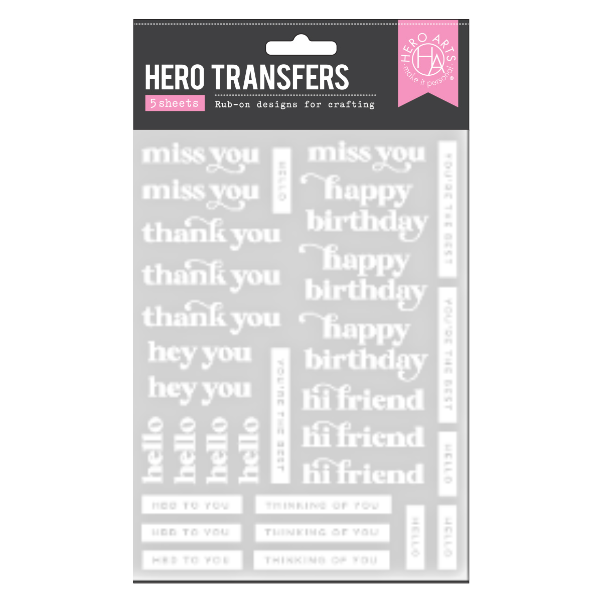Hero Arts Hero Arts Must Have Messages Hero Transfers