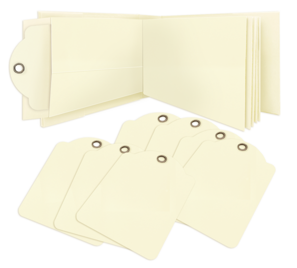 Graphic 45 Rectangle Policy Envelope Album — Ivory - 4503317