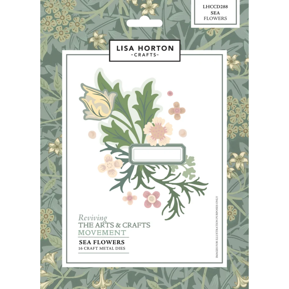 Lisa Horton Crafts Reviving the Arts and Crafts Movement Sea Flowers Dies - LHCCD388