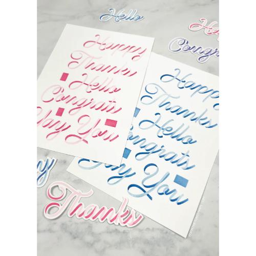 The Ton Stamps Ribbons General Layering Stencils