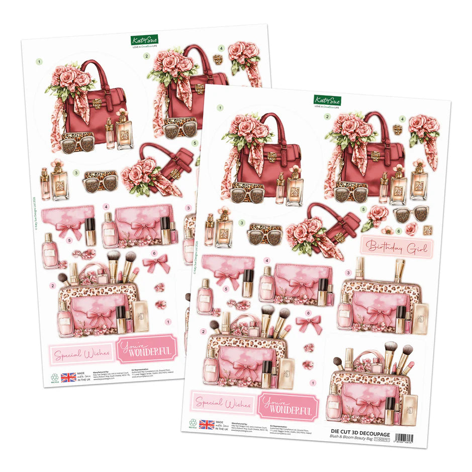 Katy Sue Designs Rose Couture Die Cut Decoupage & Embellishment Collection (pack of 10)