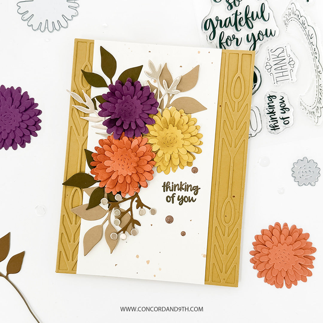 Concord & 9th Rustic Bouquet Stamp & Die Bundle