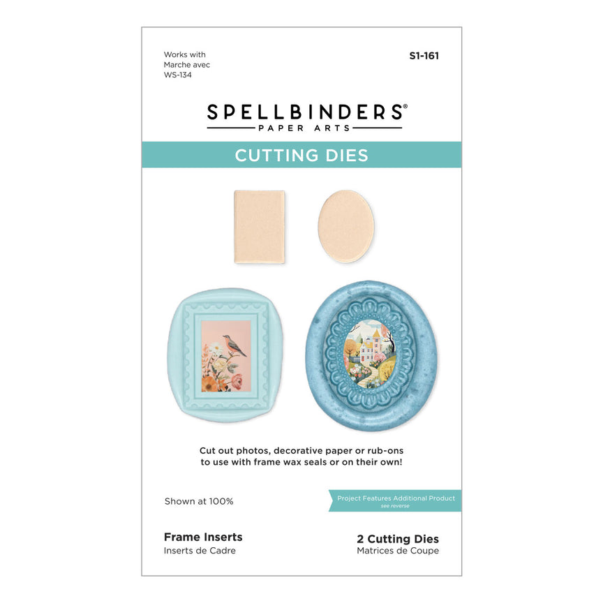 Spellbinders Spellbinders Frame Inserts Etched Dies for Coordinating Wax Seals from the Holiday Magic Collection