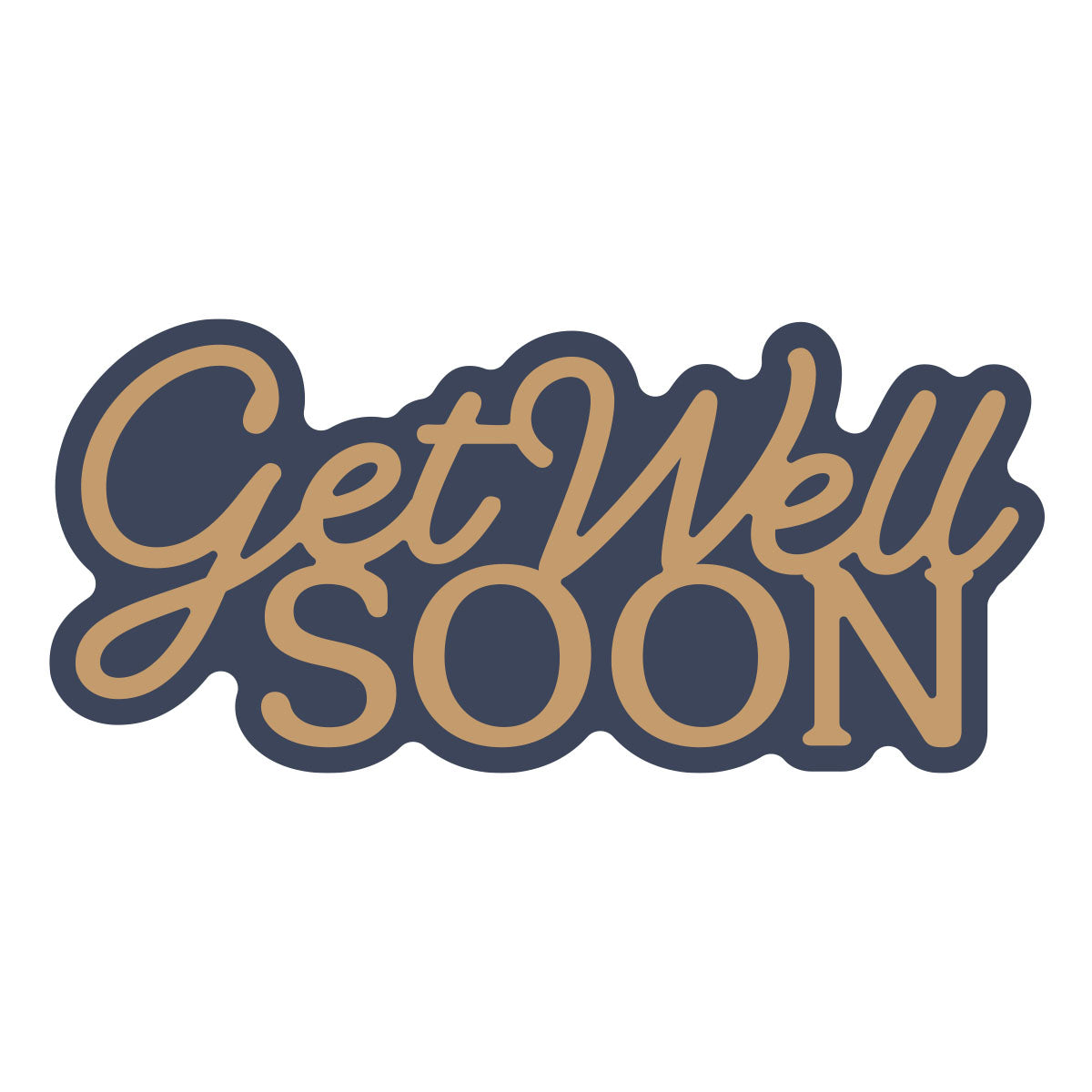 Spellbinders Layered Get Well Soon Etched Dies